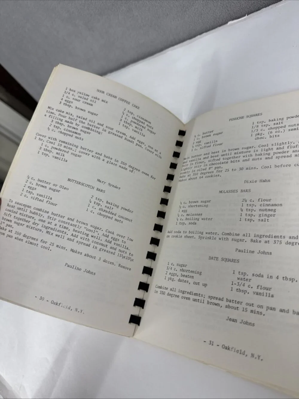 Vtg Look N Cook Oakfield New York Fire Dept Ladies Auxiliary Cookbook 50s/60s